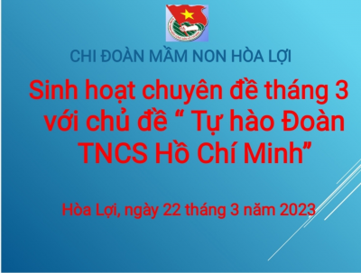 Sinh hoạt chuyên đề tháng 3