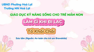 GDKNS "Làm gì khi đi lạc". tổ Chồi tháng 11