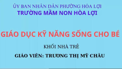 GDKNS: Tháng 09.  Nhà trẻ