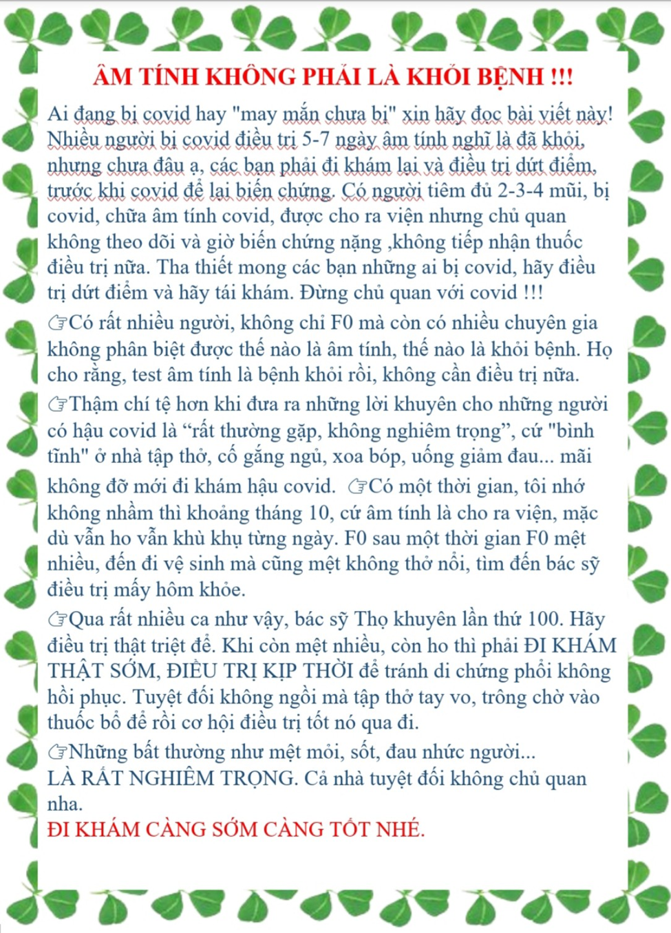 Phòng ngừa hậu COVID