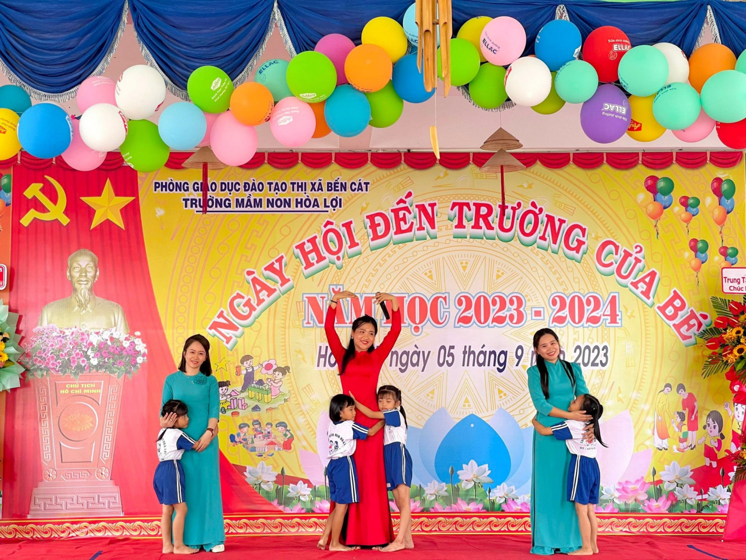 TRƯỜNG MẦM NON HÒA LỢI HÂN HOAN CHÀO ĐÓN “NGÀY HỘI ĐẾN TRƯỜNG CỦA BÉ 2023 – 2024”