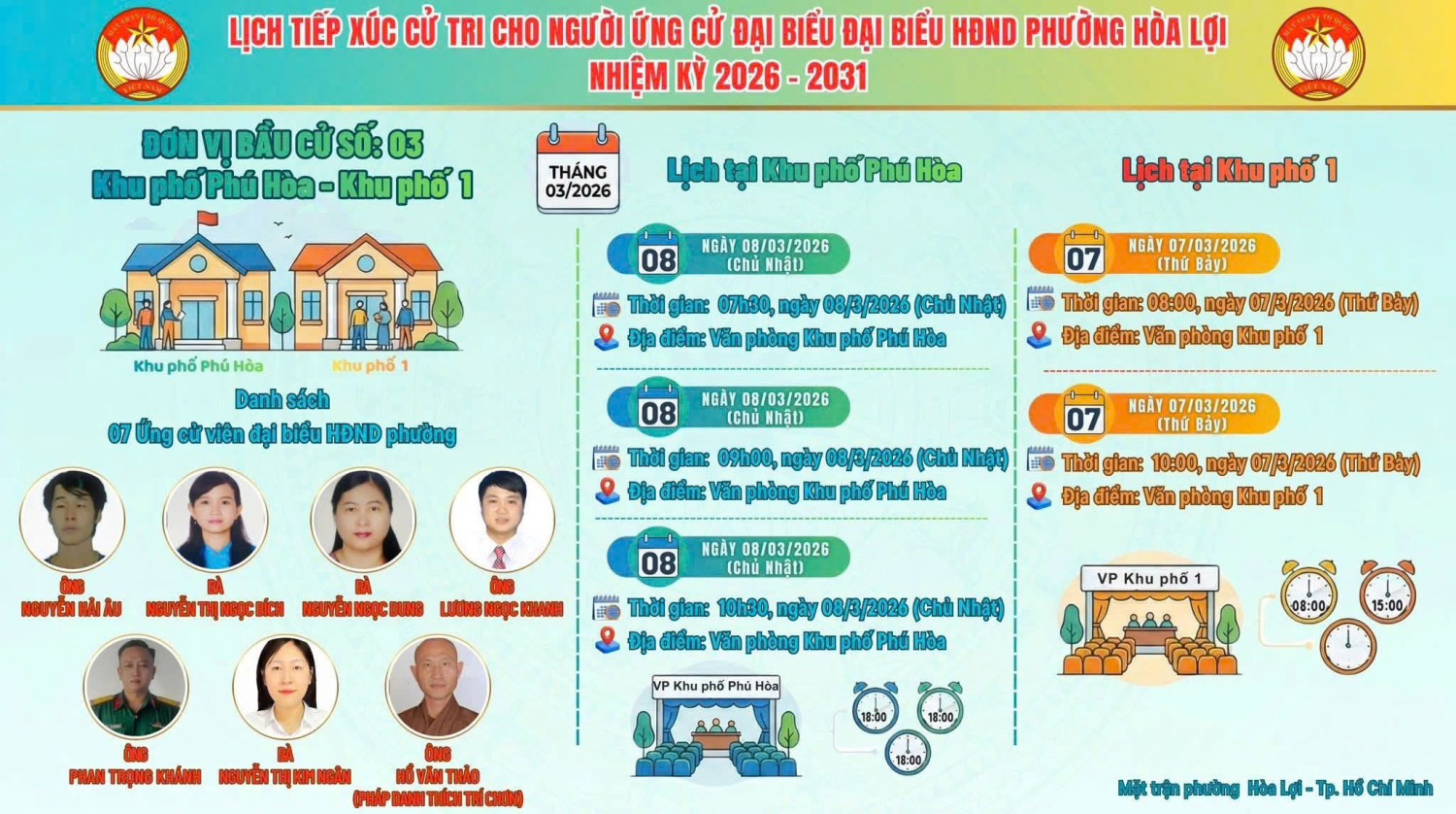 💐Trân trọng giới thiệu tiểu sử và chương trình hành động của ứng cử viên Đại biểu HĐND phường Hòa Lợi nhiệm kỳ 2026 – 2031