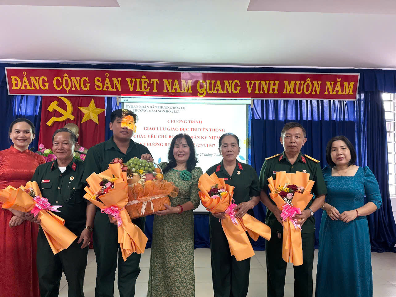 CHƯƠNG TRÌNH GIAO LƯU GIÁO DỤC TRUYỀN THỐNG “CHÁU YÊU CHÚ BỘ ĐỘI” NHÂN KỶ NIỆM 79 NĂM NGÀY THƯƠNG BINH- LIỆT SĨ