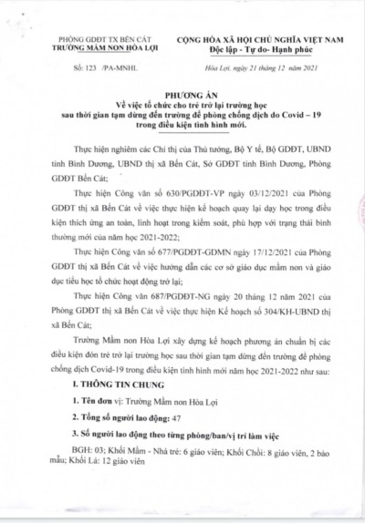 PHƯƠNG ÁN