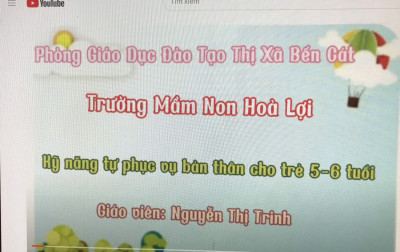 Kỹ năng tự phục vụ cho trẻ 5 - 6 tuổi