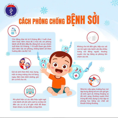 Phòng bệnh sởi cho trẻ