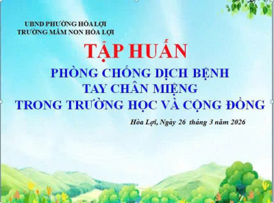 Chung tay phòng chống bệnh tay chân miệng trong trường học và cộng đồng