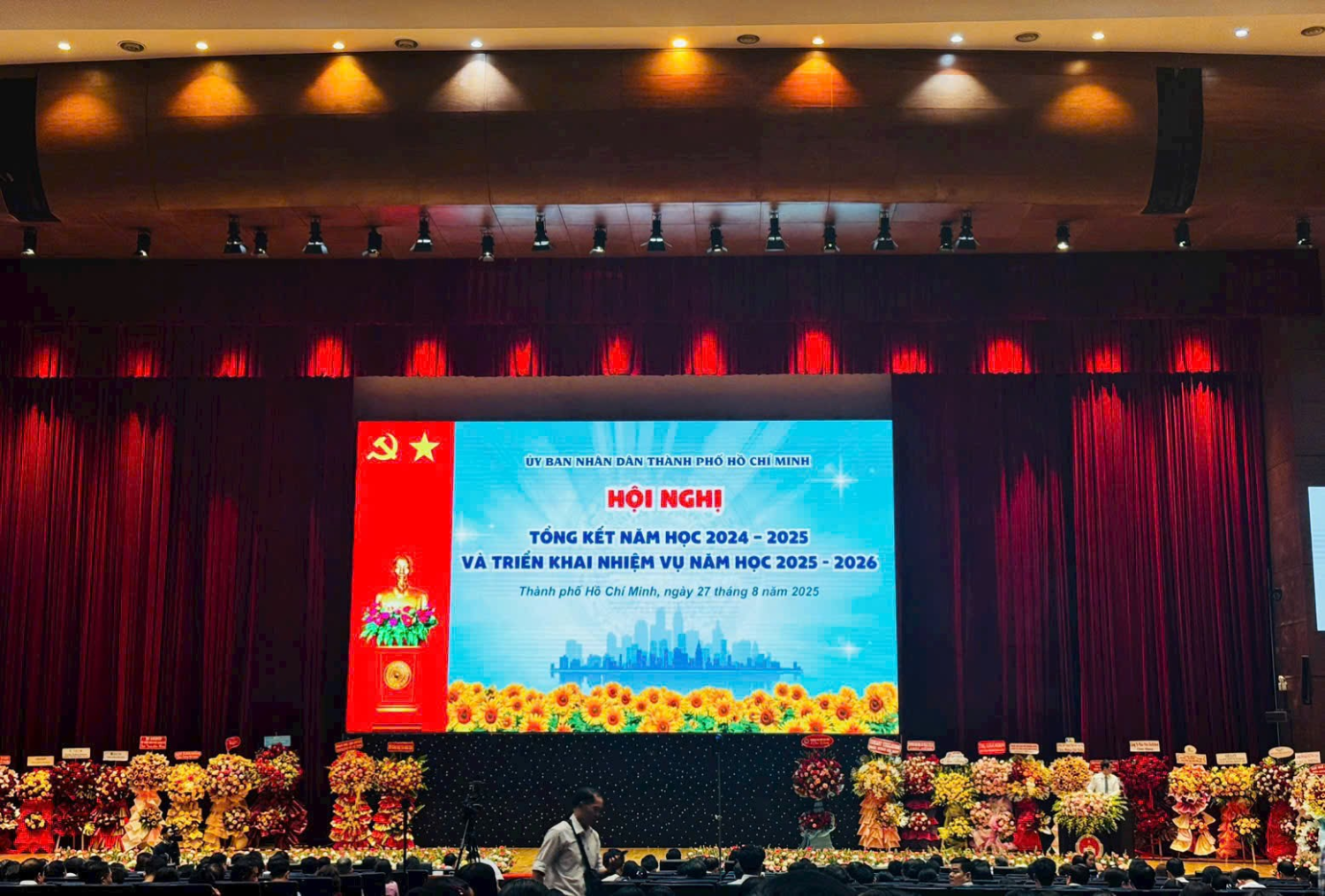 Trường Mầm non Hòa Lợi tham dự Hội nghị tổng kết, sẵn sàng chào đón năm học mới.