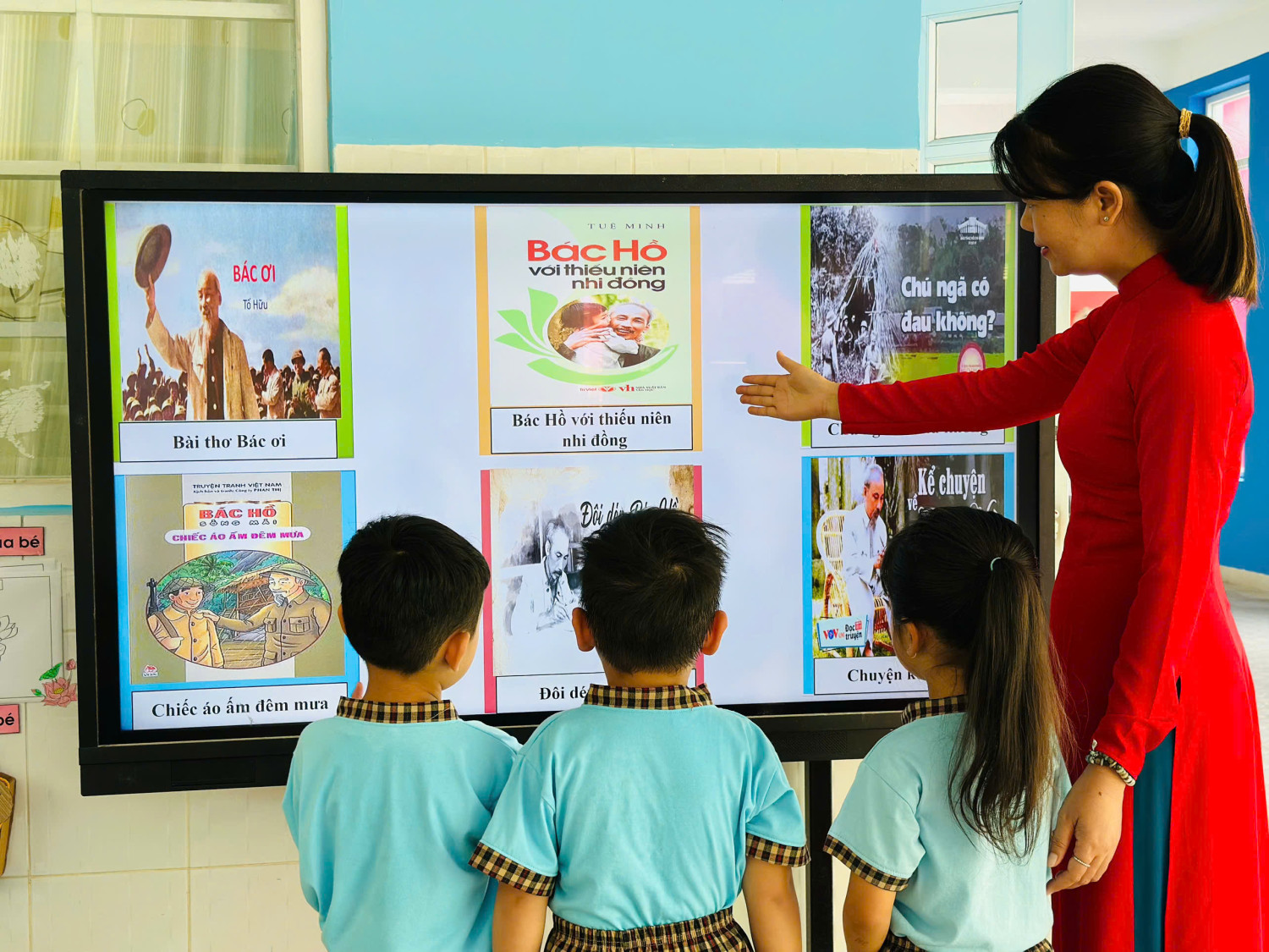 Không gian văn hóa Hồ Chí Minh trường mầm non Hòa Lợi