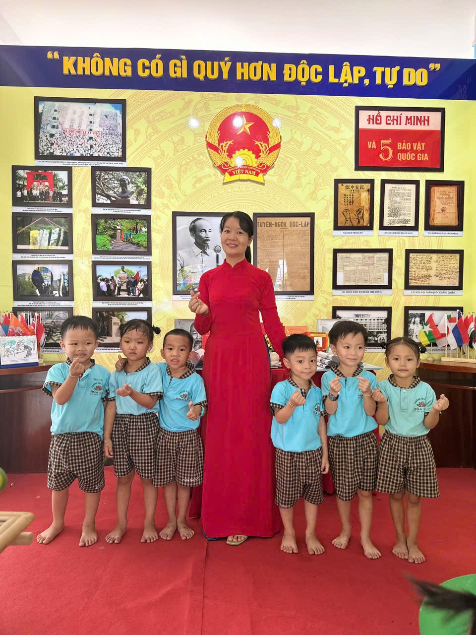 Không gian văn hóa Hồ Chí Minh trường mầm non Hòa Lợi